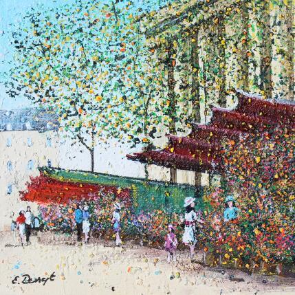 Gemälde Les fleurs de la Madeleine von Dessapt Elika | Gemälde Impressionismus Acryl, Sand Pop-Ikonen