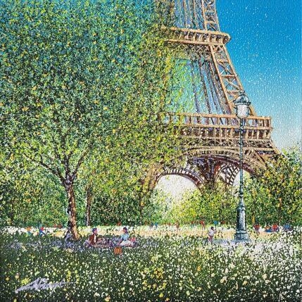 Painting Le Pique-Nique by Dessapt Alan | Painting Figurative Acrylic, Oil Urban