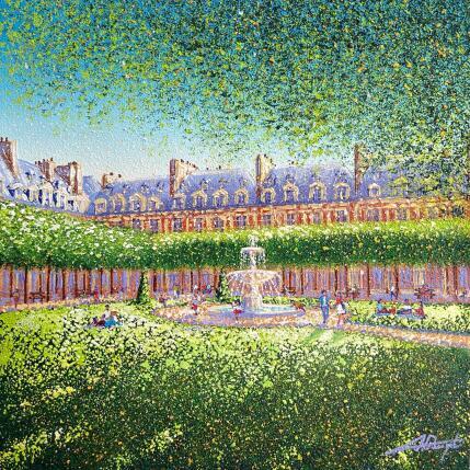 Painting Le Jardin Secret by Dessapt Alan | Painting Figurative Acrylic, Oil Urban