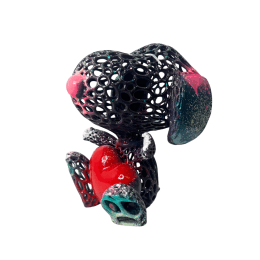 Sculpture FAIRY NIGHT SNOOPY HUG by Mikhel Julien | Sculpture Pop-art Graffiti, Resin