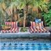 Peinture La piscine par Lorene Perez | Tableau Figuratif Paysages Huile