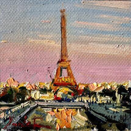 Peinture Timeless Paris par Xanlar | Tableau Impressionnisme Huile Architecture, Urbain