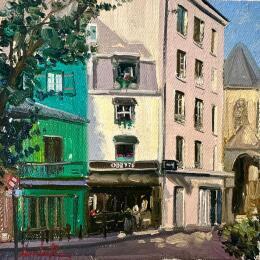Painting Odette Cafe by Xanlar | Painting