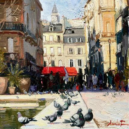 Painting Paris in Motion by Xanlar | Painting Impressionism Oil Architecture, Landscapes, Urban