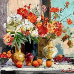Painting Flame in a Vase  by Xanlar | Painting