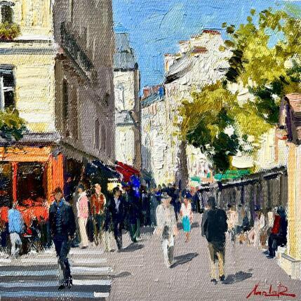 Painting Afternoon Sun on Rue de Paris  by Xanlar | Painting Impressionism Oil Architecture, Life style, Urban