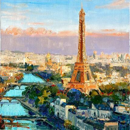 Painting Iron Elegance by Xanlar | Painting Impressionism Oil Architecture, Landscapes, Urban