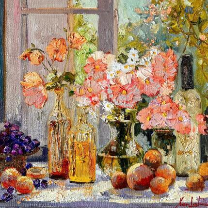 Painting Blush and Blom by Xanlar | Painting Impressionism Oil Life style, Nature, Still-life