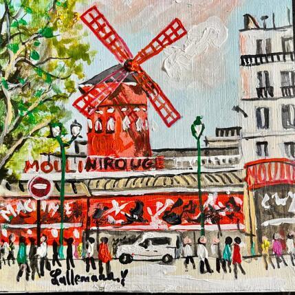 Painting Le moulin rouge by Lallemand Yves | Painting Figurative Acrylic Urban