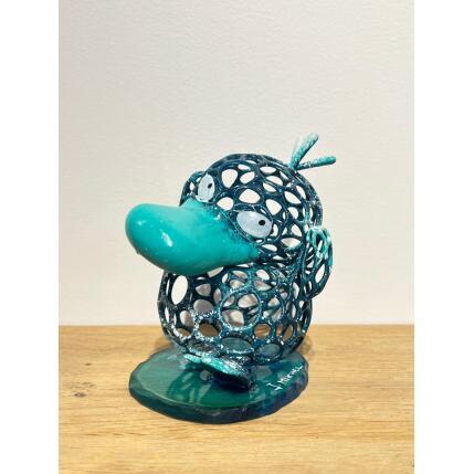 Sculpture AQUA PSYKOKWAK by Mikhel Julien | Sculpture Pop-art Graffiti, Resin