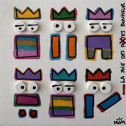 Gemälde LA JOIE von Mam | Gemälde Pop-Art Acryl Minimalistisch, Pop-Ikonen, Porträt