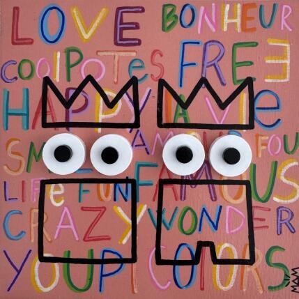 Gemälde Néon Pote von Mam | Gemälde Pop-Art Acryl Pop-Ikonen