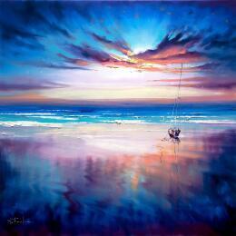 Painting The Morning We Dreamed Of by Bozhena Fuchs | Painting Impressionism Oil Landscapes, Marine