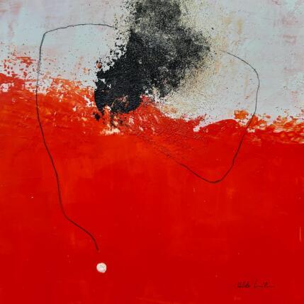 Painting abstract red B 142 by Wilms Hilde | Painting Abstract Acrylic, Sand Pop icons