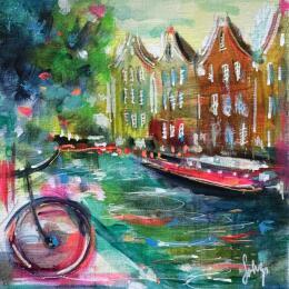 Painting On the canal  by Solveiga | Painting  Acrylic