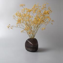 Sculpture Vase raku by Nathalie Roverato | Sculpture Abstract Raku Architecture, Life style