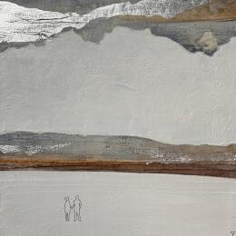 Painting UN ALTRO PIANETA by Roma Gaia | Painting Subject matter Acrylic, Sand Minimalist