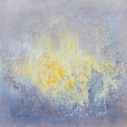 Peinture Symbiose 3 par Gaussen Sylvie | Tableau Abstrait Huile, Poudre de marbre Nature
