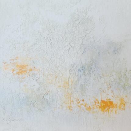 Peinture Calme et volupté 3 par Gaussen Sylvie | Tableau Abstrait Huile, Poudre de marbre Minimaliste