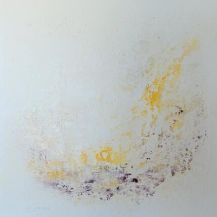 Peinture Un air de Fenua 3 par Gaussen Sylvie | Tableau Abstrait Huile, Poudre de marbre Minimaliste