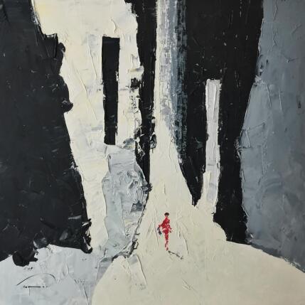Painting Un jour bien Clair  by Tomàs | Painting Abstract Oil Life style, Society, Urban