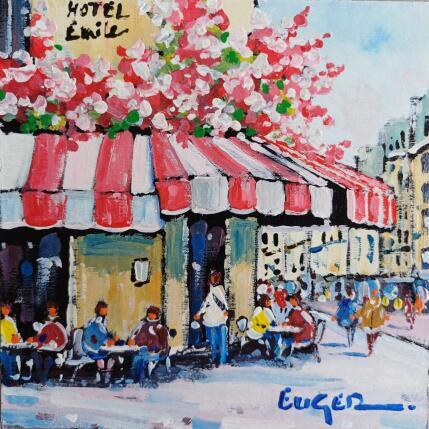 Painting TERRASSE FLEURIE RUE DE RIVOLI À PARIS  by Euger | Painting
