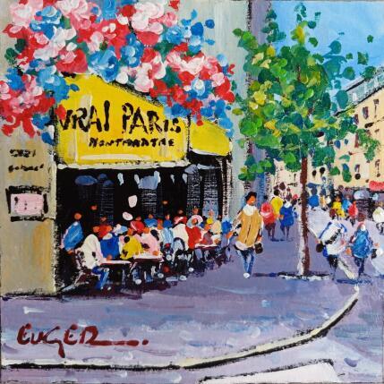 Painting TERRASSE RUE DES ABBESSES A MONTMARTRE  by Euger | Painting