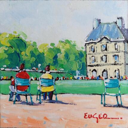 Painting Un après-midi aux jardins du Luxembourg  by Euger | Painting