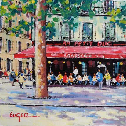 Painting Terrasse ensoleillée Boulevard Bonne Nouvelle  by Euger | Painting
