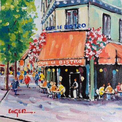 Painting En terrasse Boulevard Magenta à Paris  by Euger | Painting