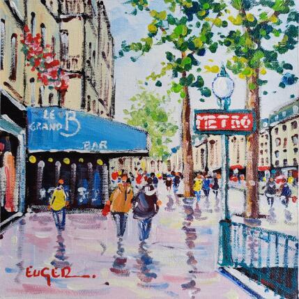 Painting Métro Bonne Nouvelle à Paris  by Euger | Painting