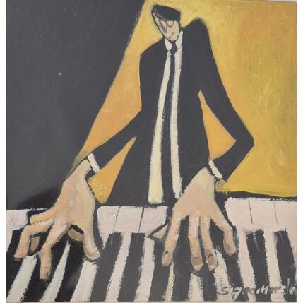 Painting Jeu de touches by Signamarcheix Bernard | Painting Naive art Acrylic, Ink, Pastel Pop icons