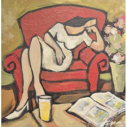 Painting Rêve de Maroc by Signamarcheix Bernard | Painting Naive art Acrylic, Ink, Pastel