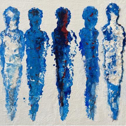 Painting Miroir d'eau by Rocco Sophie | Painting Raw art Acrylic, Gluing, Sand Pop icons