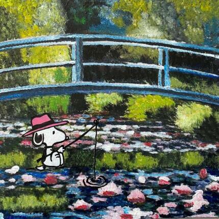 Painting F3  Un dimanche chez Monet by Marie G.  | Painting Pop-art Acrylic, Wood Pop icons