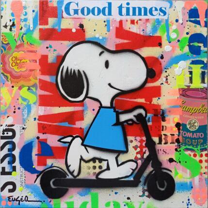 Painting Good times by Euger Philippe | Painting Pop-art Acrylic, Gluing Pop icons