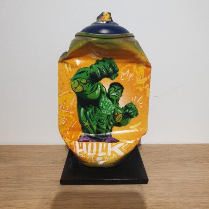 Sculpture HULK SMASH par Kedarone | Sculpture Pop-art Acrylique, Graffiti Icones Pop