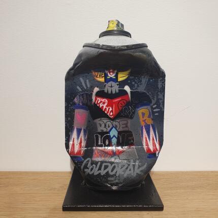 Sculpture GOLDO VINTAGE par Kedarone | Sculpture Pop-art Acrylique, Graffiti Icones Pop