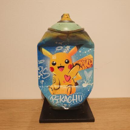 Sculpture HELLO PIKA par Kedarone | Sculpture Pop-art Acrylique, Graffiti Icones Pop