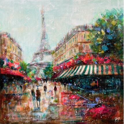 Painting Splendid Paris by Solveiga | Painting  Acrylic