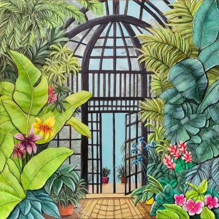 Painting Oasis botanique by Geiry | Painting Subject matter