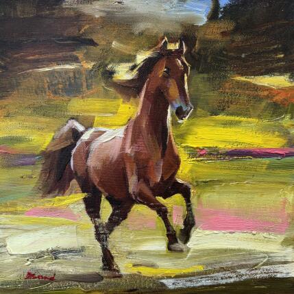 Painting Kiss of the Wind by Bond Tetiana | Painting Figurative Oil