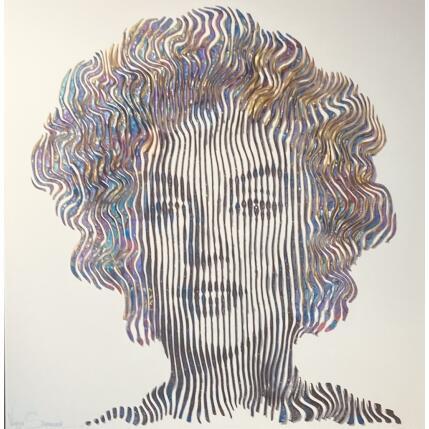 Painting Marylin Monroe - The silence behing the smile by Schroeder Virginie | Painting Pop-art Acrylic Pop icons