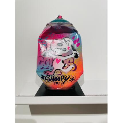 Sculpture Snoopy grrr by Kedarone | Sculpture Pop-art Acrylic, Graffiti Pop icons