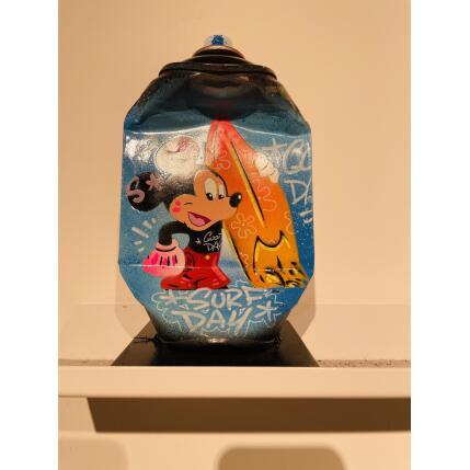 Sculpture Mickey surf day by Kedarone | Sculpture Pop-art Acrylic, Graffiti Pop icons