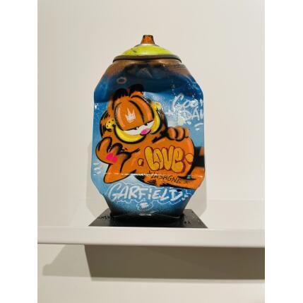 Sculpture Garfield relax by Kedarone | Sculpture Pop-art Acrylic, Graffiti Pop icons
