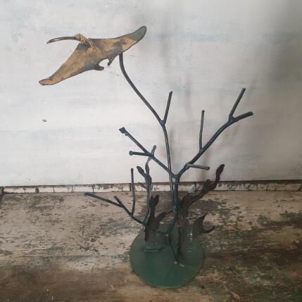 Sculpture Raie totémique par Eres Nicolas | Sculpture Figuratif Métal Animaux