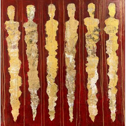 Painting Les fées magiques by Rocco Sophie | Painting Raw art Acrylic, Gluing, Sand