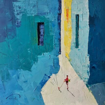 Painting Bleu & Bleu  by Tomàs | Painting Abstract Oil Pop icons, Urban