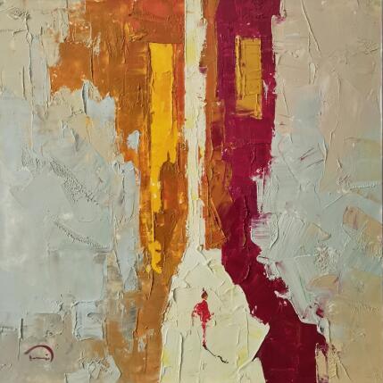 Painting El vestit roig by Tomàs | Painting Abstract Oil Life style, Pop icons, Society, Urban